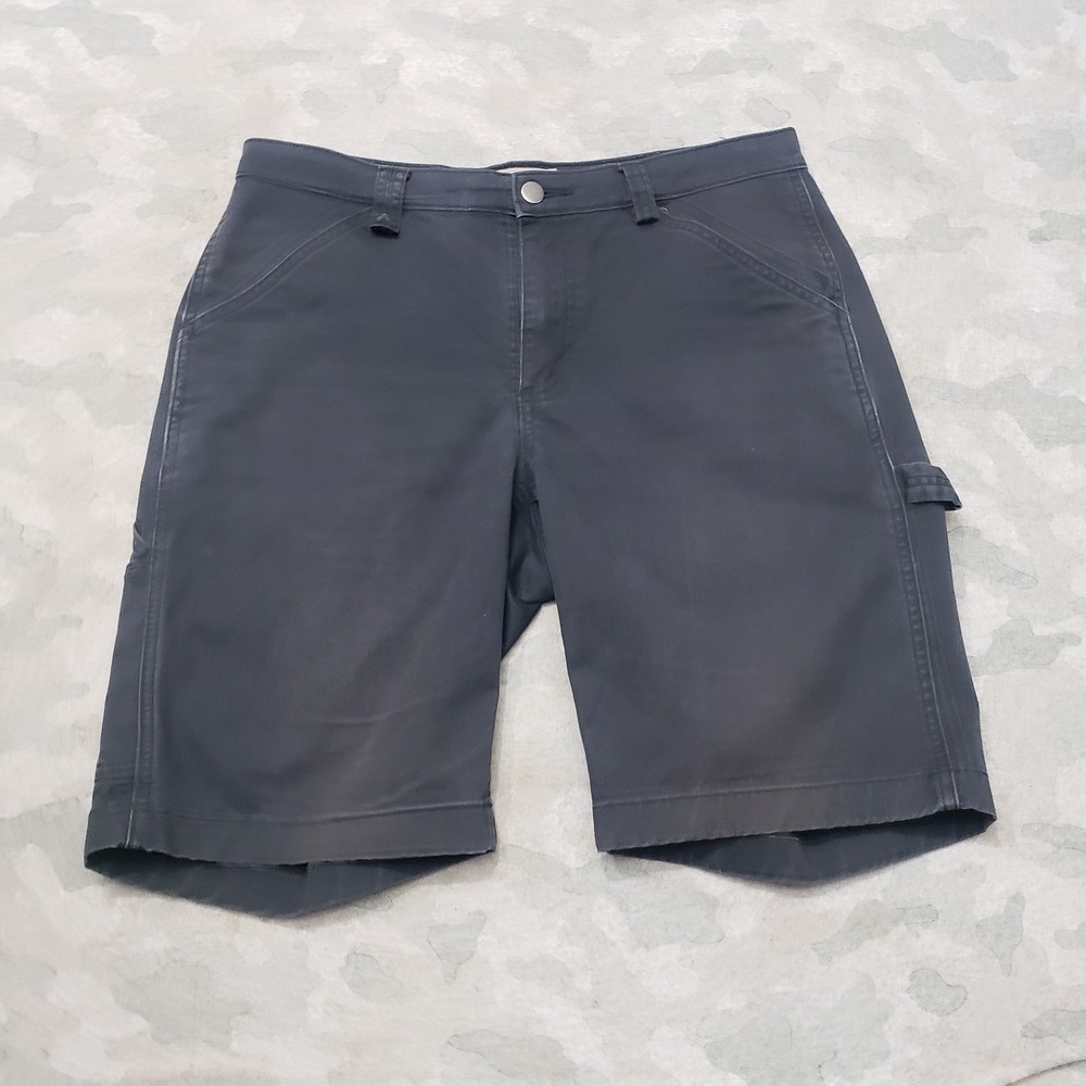 40 Grit by Duluth Trading Shorts Womens 10 Black Utility Stretch Workwear